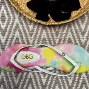 Pretty! Tie-Dye Pattern Flip-Flops (NWT)